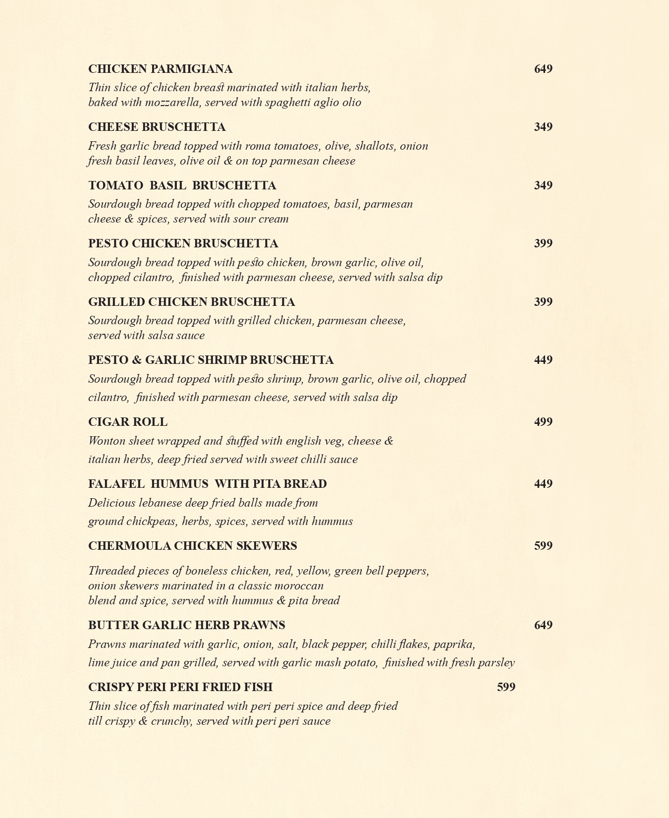 menu page 1